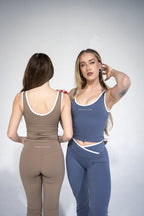 220 GSM SEAMLESS FLARED LEGGINGS SET